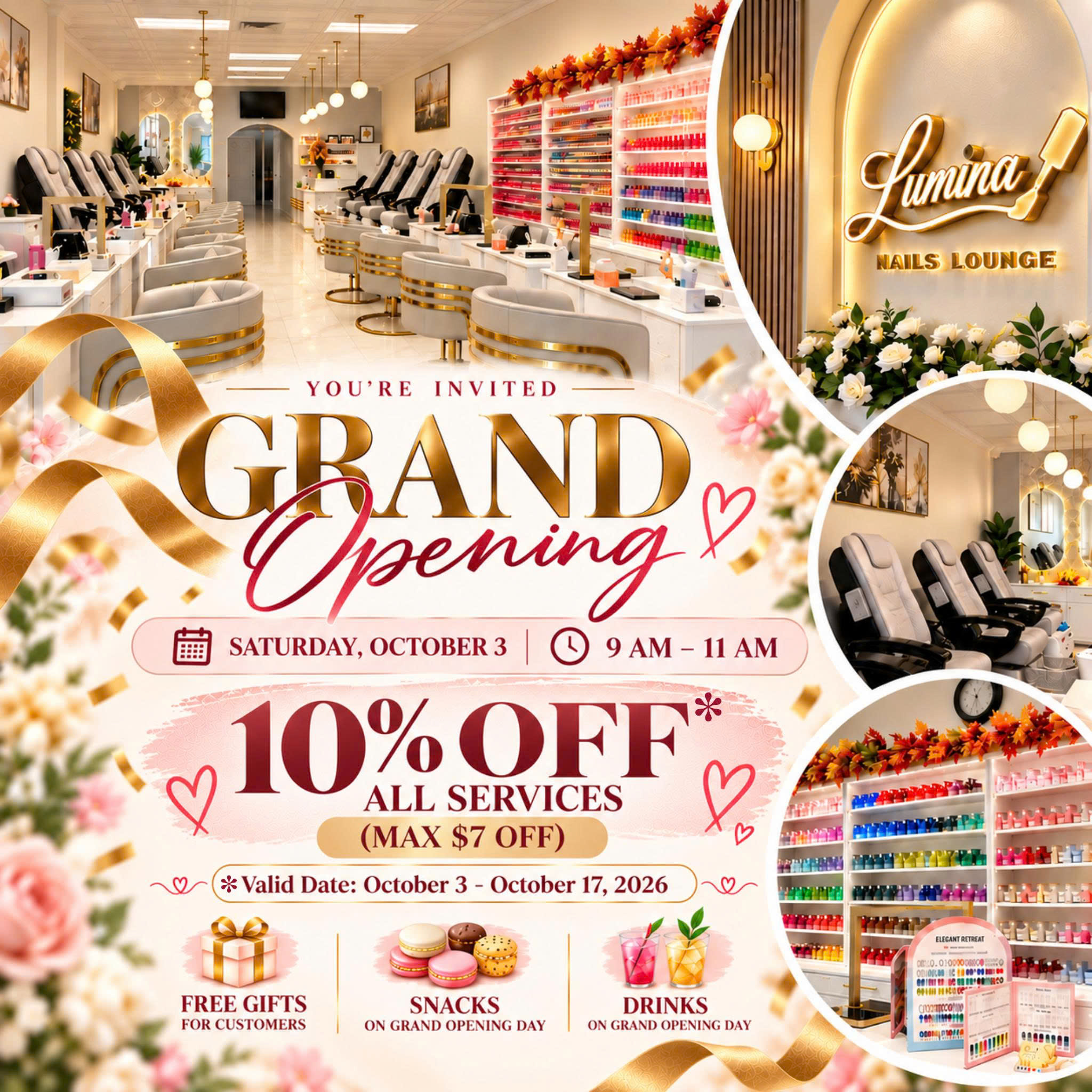 Lumina Nails Lounge Promotion